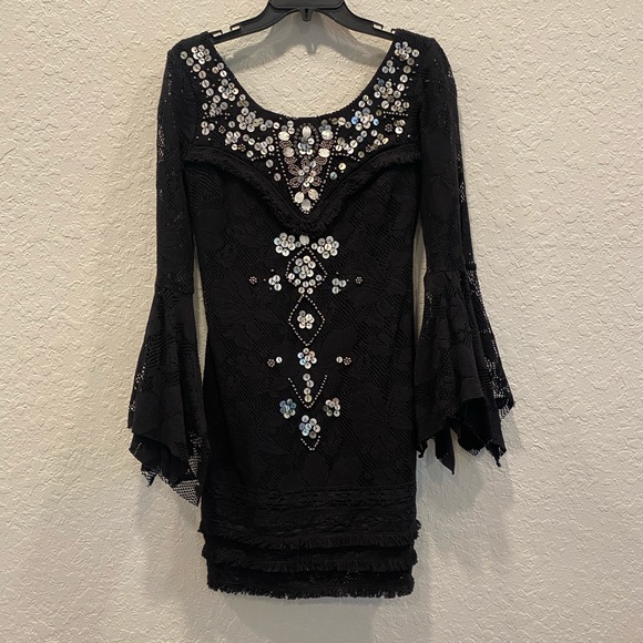 Free People Shell Game Shift Dress Size 0 - Picture 5 of 8